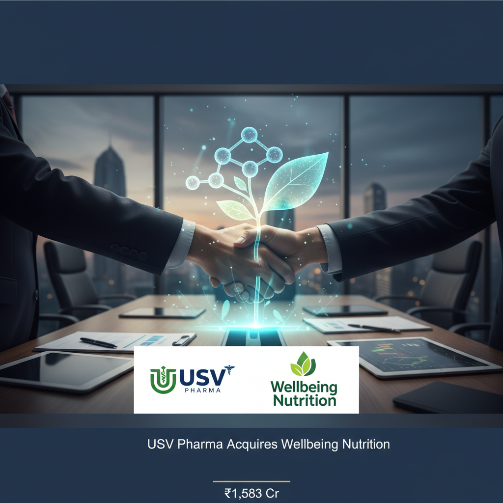 Two businessmen shaking hands over a glowing plant graphic, symbolizing growth and partnership in a corporate setting.