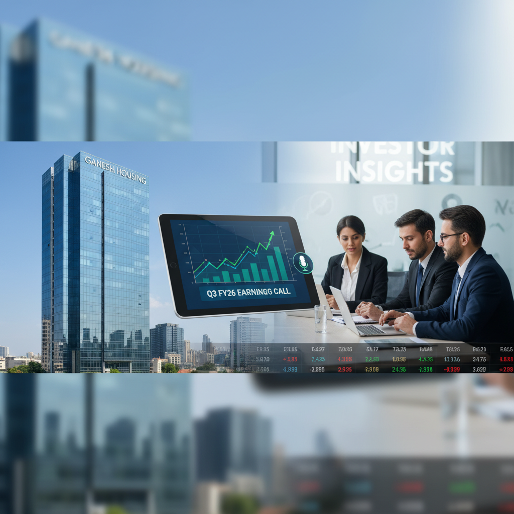 Professional image blending a modern office building with a business meeting and financial data, representing real estate earnings.