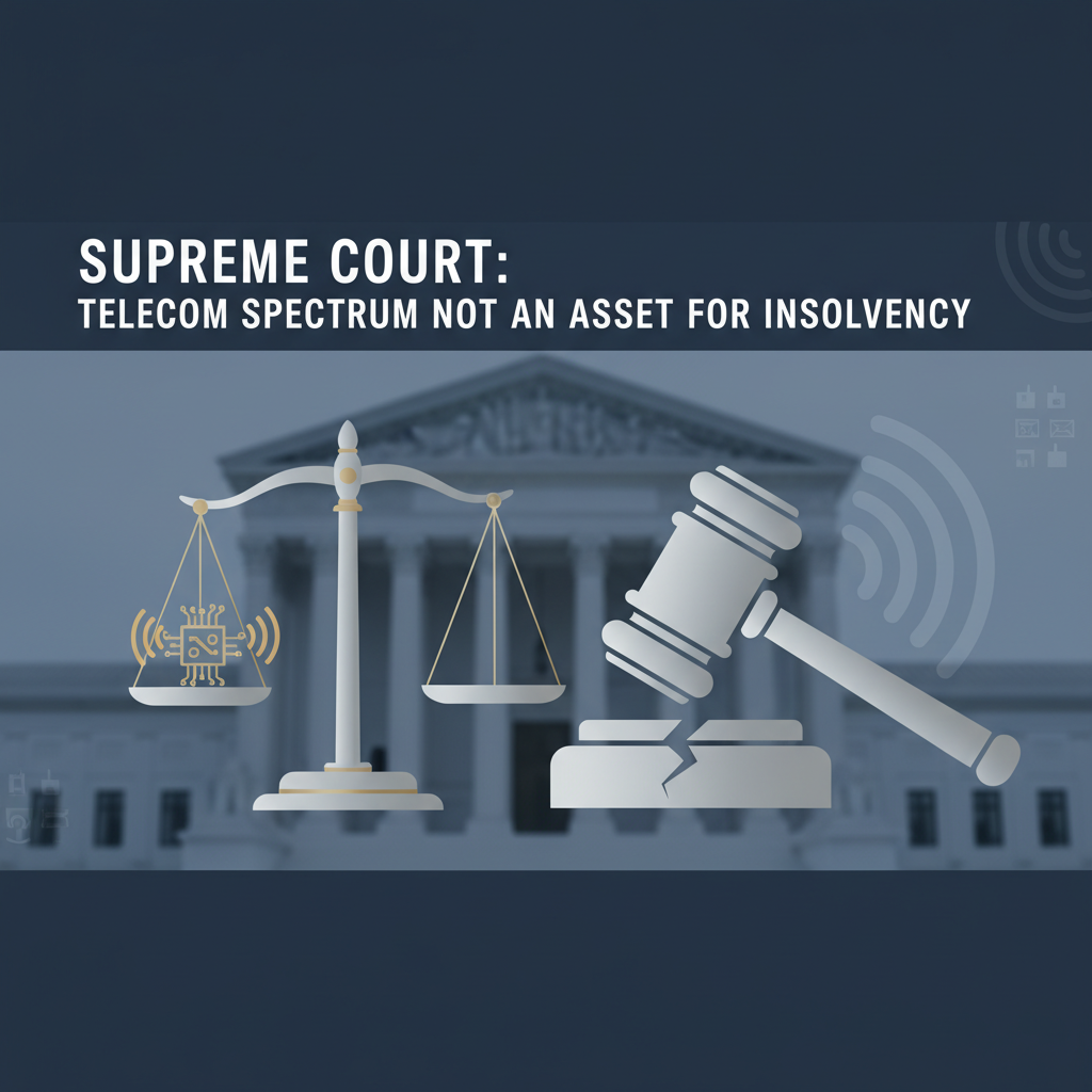 A gavel, scales of justice with circuit board, and the Supreme Court building.