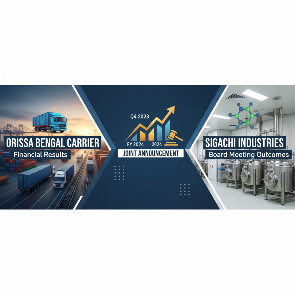 A professional image representing financial results and board meeting outcomes for two companies.