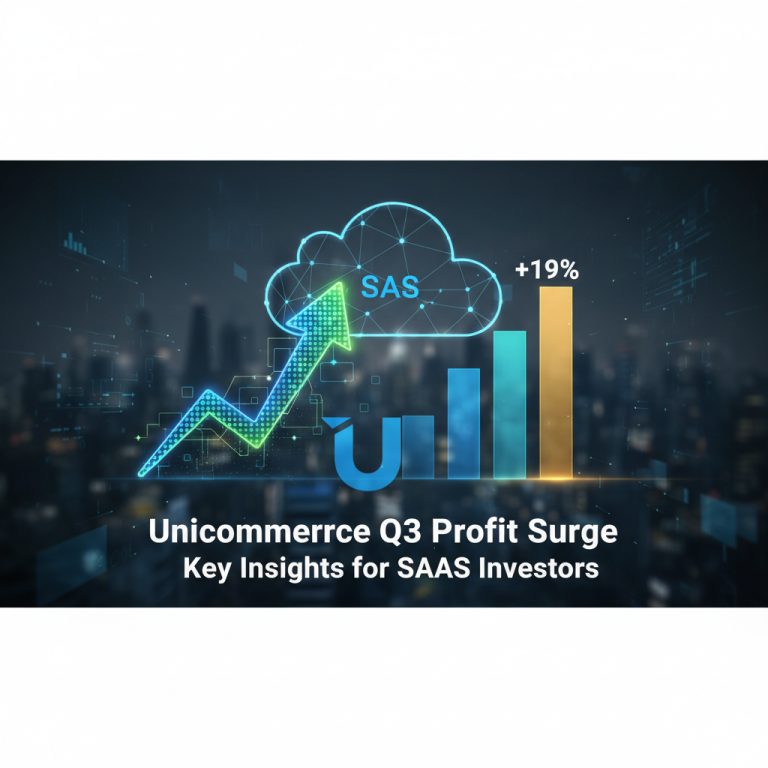 A professional graphic representing financial growth for SaaS, with a cloud icon and an upward trending arrow.