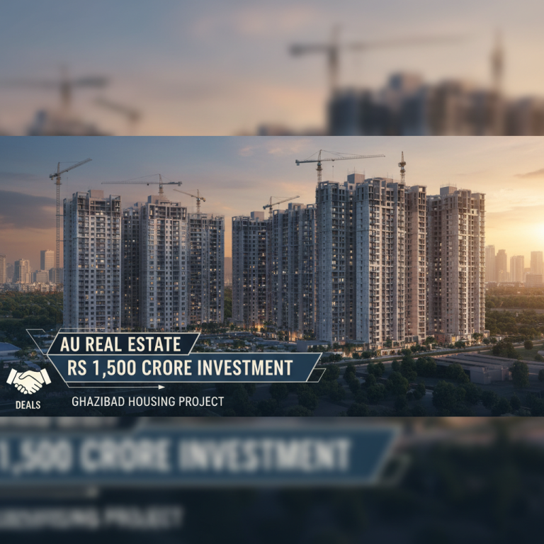 A modern cityscape at sunset with multiple high-rise residential buildings under construction, symbolizing real estate investment.