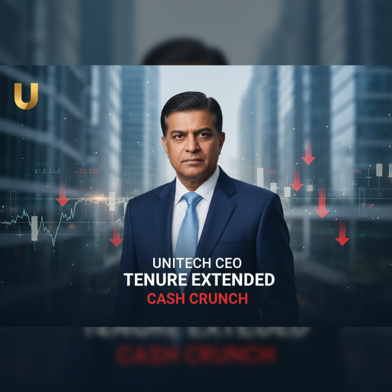 A professional image of Ashok Kumar Yadav with a background suggesting financial data, charts, and a city skyline.
