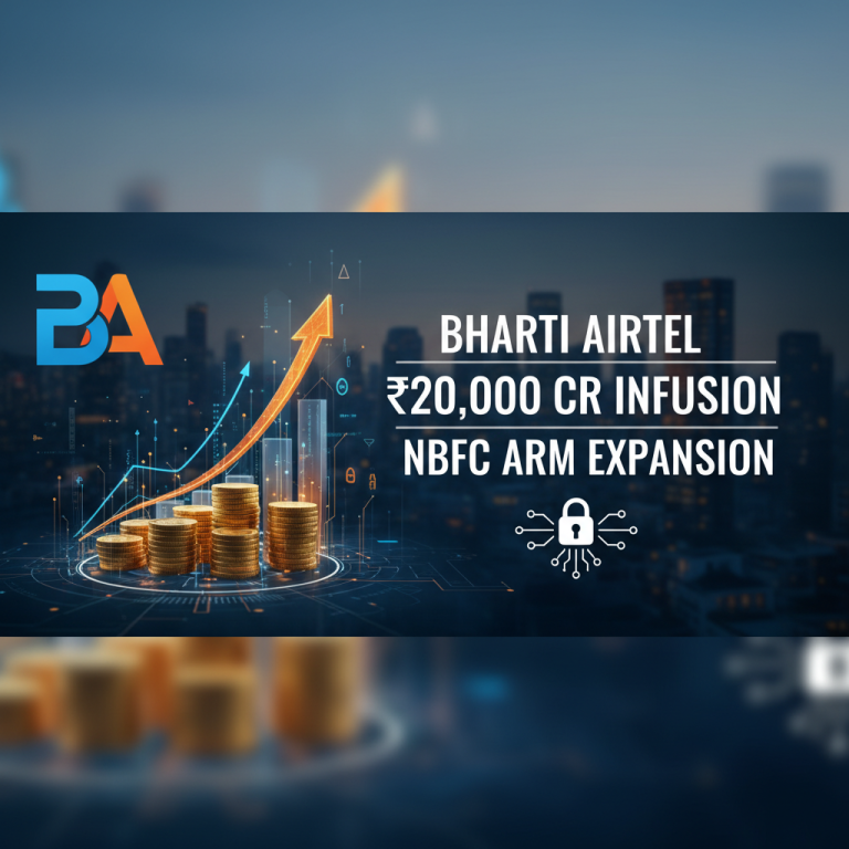 A professional image depicting financial growth, with a rising arrow graph, stacks of coins, and a city skyline background.