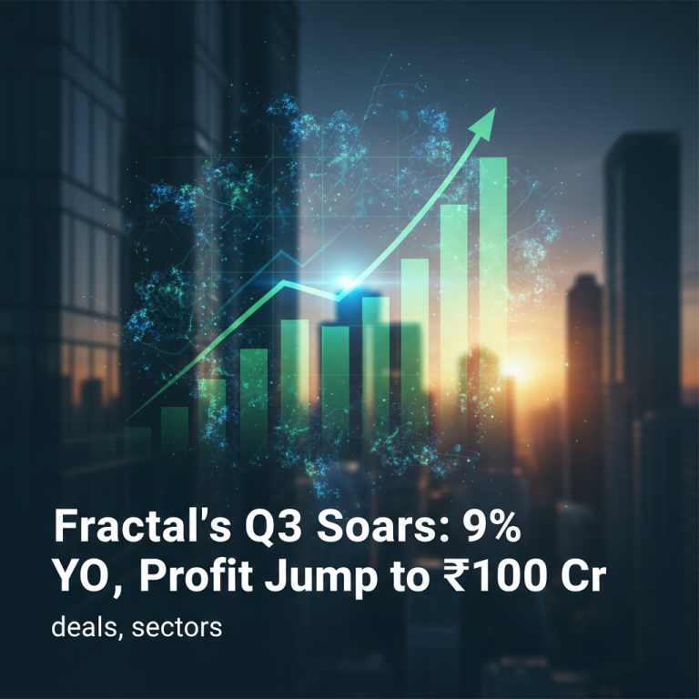 A professional image with an upward trending bar graph and arrow superimposed over a city skyline at sunset.