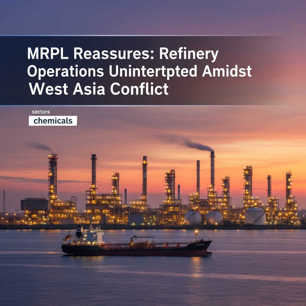 A professional image showing a refinery at dusk with a ship in the foreground, representing uninterrupted operations.