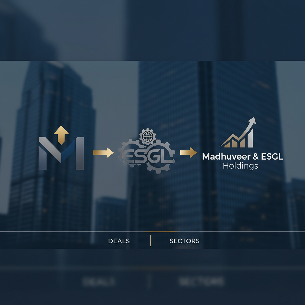 A modern graphic illustrating corporate name changes, suitable for business news.