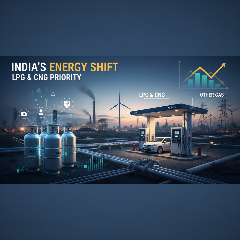 An infographic image showing India's energy shift.