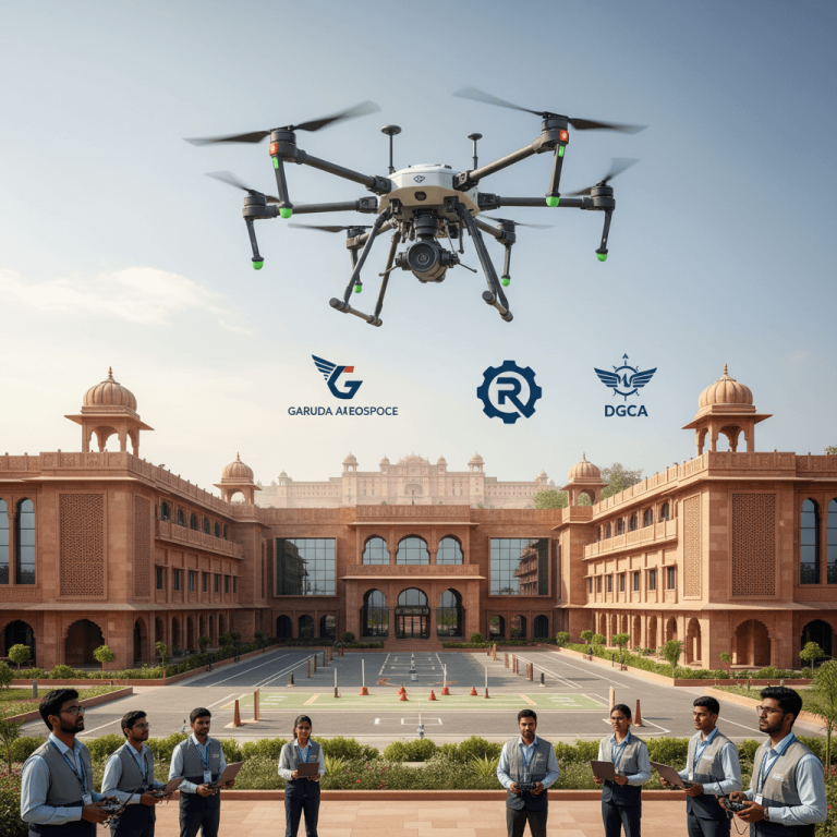Garuda Aerospace to Establish Drone Training Center in Jaipur