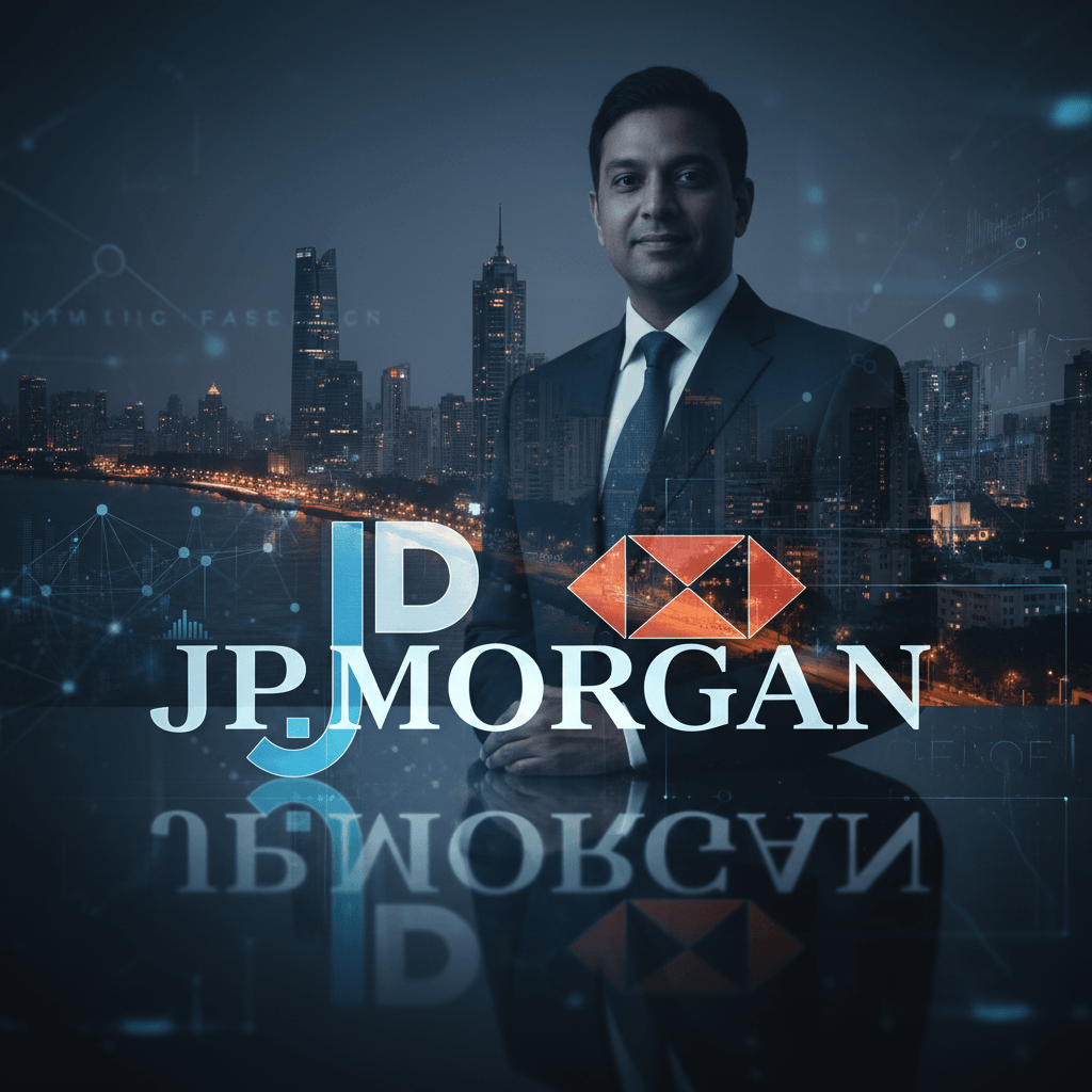 A professional image of Rahul Badhwar with a futuristic cityscape and subtle financial graphics overlay.