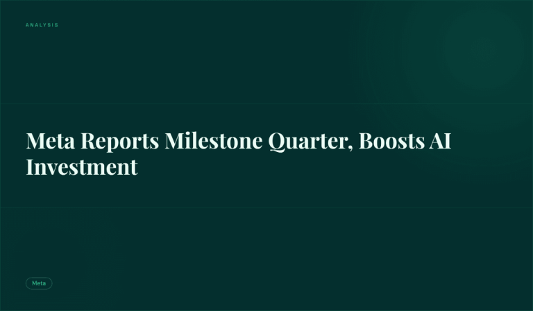 Meta Reports Milestone Quarter, Boosts AI Investment